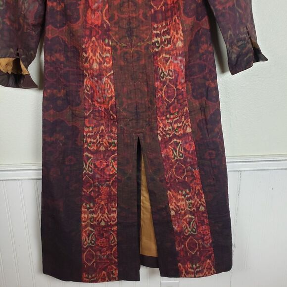 Women's Soft Surroundings Artist abstract Bedouin Duster Maxi Jacket Size PXS - Picture 3 of 16